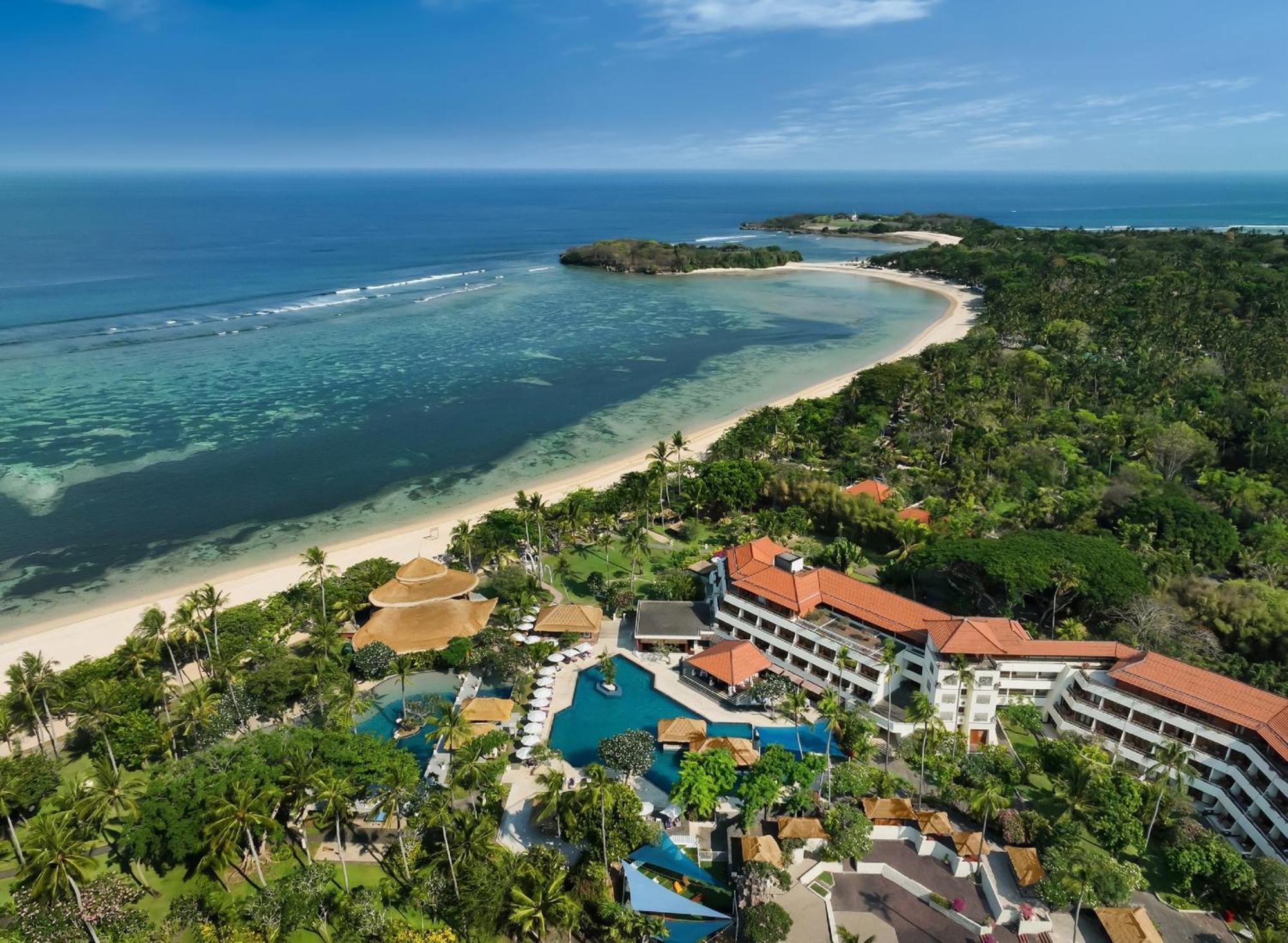 Nusa Dua Beach Hotel And Spa - Handwritten Collection Esterno foto Aerial view of the resort